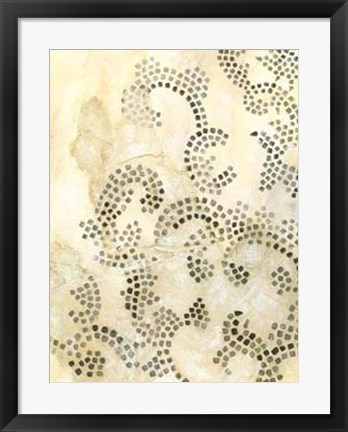 Framed Antique Mosaic I Print