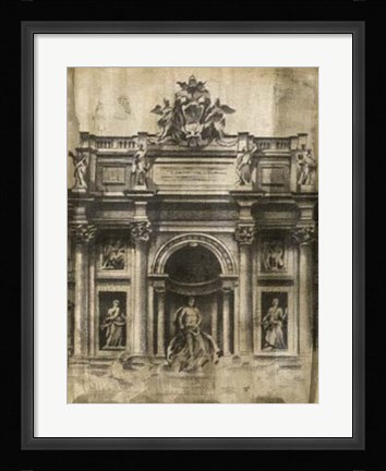 Framed Ancient Ruins II Print
