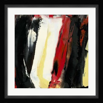 Framed Red Moves In I Print