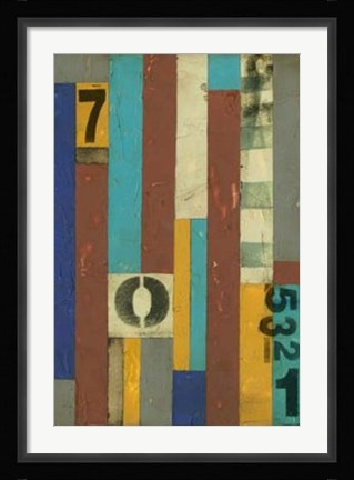 Framed Primary Numbers II Print