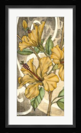 Framed Hibiscus Song I Print