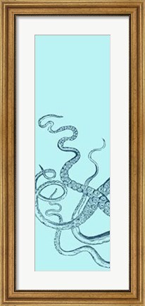 Framed Octopus Triptych I Print
