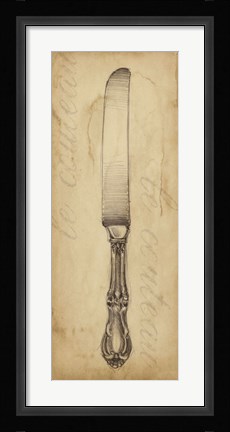 Framed Antique Knife Print