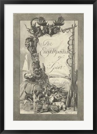 Framed Encyclopedia of Sport Print