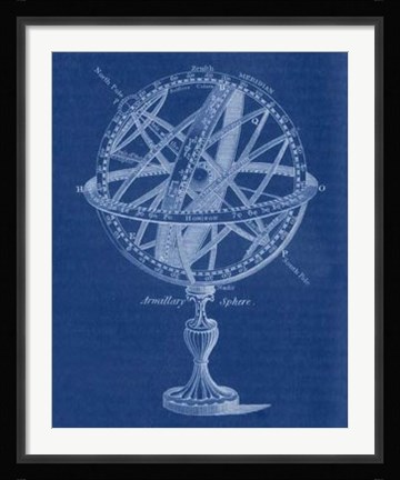 Framed Armillary Sphere I Print