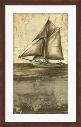 Framed Shimmering Seas II Print