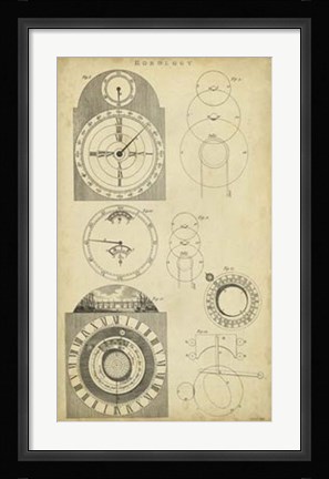 Framed Clockworks I Print