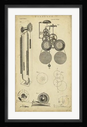 Framed Clockworks II Print