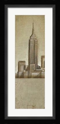 Framed Shimmering City I Print