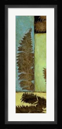 Framed Fossilized Ferns II Print
