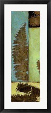 Framed Fossilized Ferns II Print