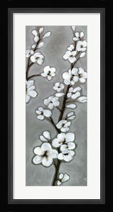 Framed White Blossoms II Print