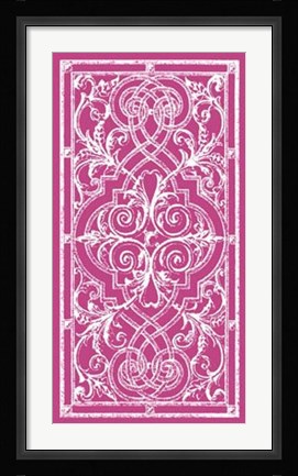 Framed Graphic Ironwork I Print