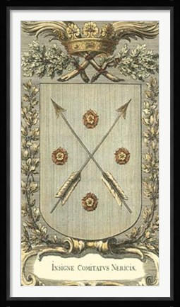 Framed Vintage Insignia I Print