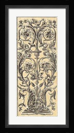 Framed Renaissance Panel I Print