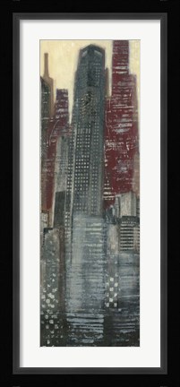 Framed Urban Landscape I Panel Print