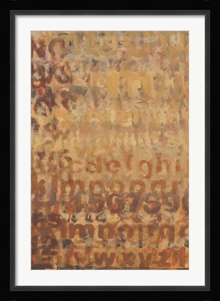 Framed Earthen Language I Print