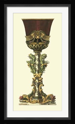 Framed Elongated Goblet I Print
