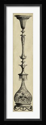 Framed Candlestick I Print