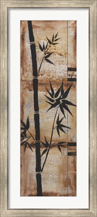 Framed Patinaed Bamboo I Print