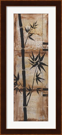 Framed Patinaed Bamboo I Print