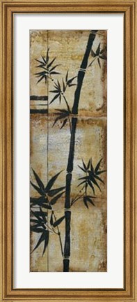 Framed Patinaed Bamboo II Print