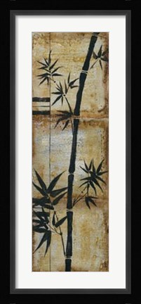 Framed Patinaed Bamboo II Print