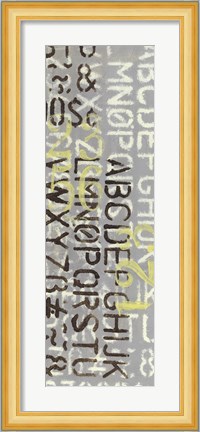 Framed Numbered Letters II Print