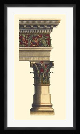 Framed Column &amp; Cornice II Print