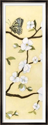 Framed Eastern Blossom Triptych III Print