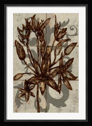 Framed Rustic Allium Print