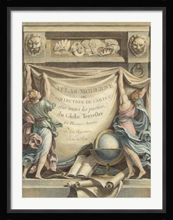 Framed Atlas Moderne Print