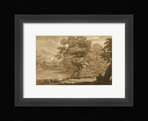 Framed Pastoral Landscape II Print