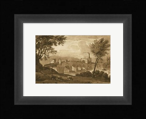 Framed Pastoral Landscape III Print