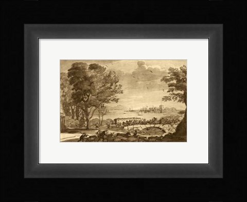 Framed Pastoral Landscape V Print