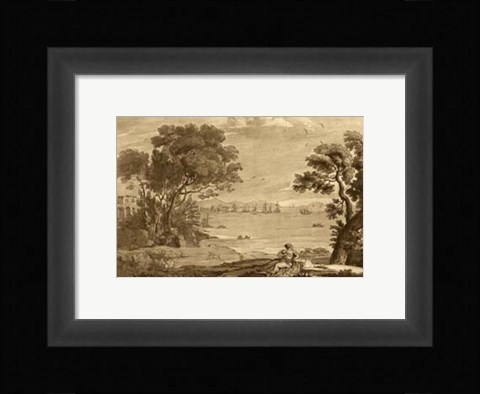 Framed Pastoral Landscape VI Print