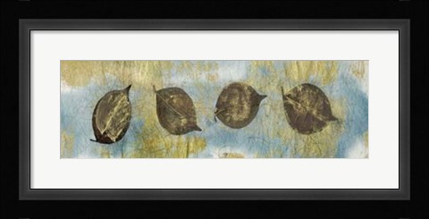 Framed Leaf Banner II Print