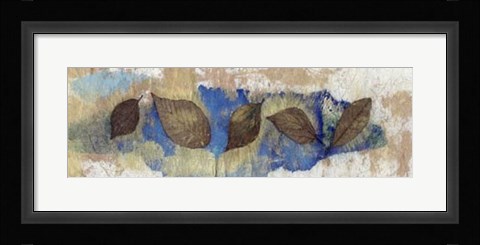 Framed Leaf Banner III Print