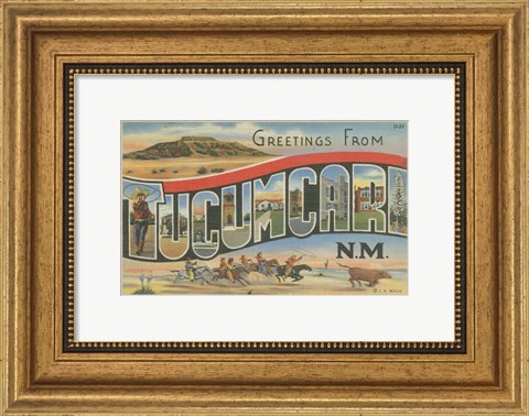 Framed Greetings from Tucumcari Print