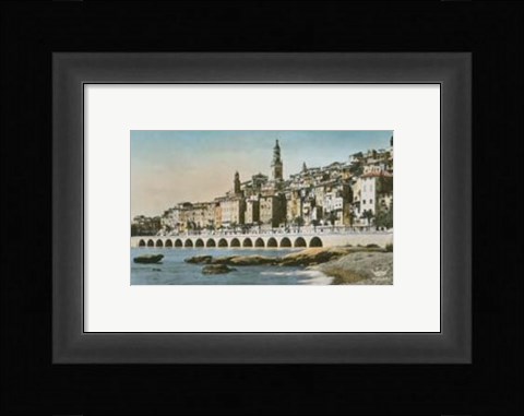 Framed Cote d'Azur I Print