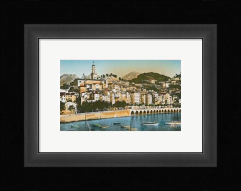 Framed Cote d'Azur III Print