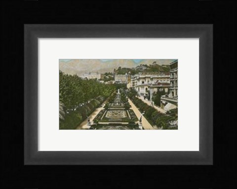 Framed Cote d'Azur V Print