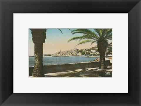 Framed Cote d&#39;Azur VI Print