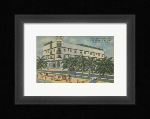 Framed Miami Beach V Print