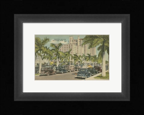 Framed Miami Beach VII Print