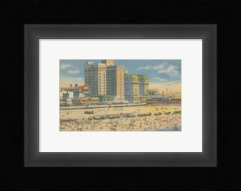Framed Atlantic City, NJ- V Print