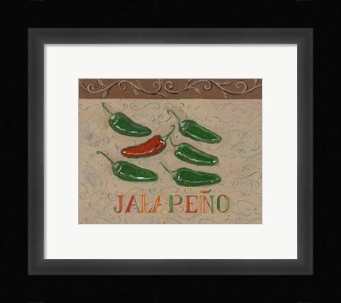 Framed Jalapeno Print