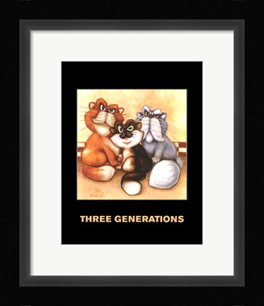 Framed Three Generations Print