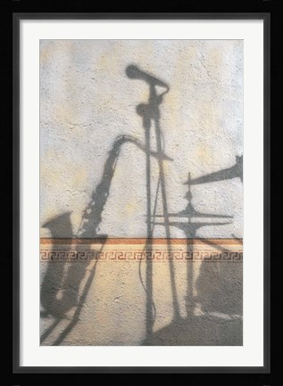 Framed Jazz Instruments Print