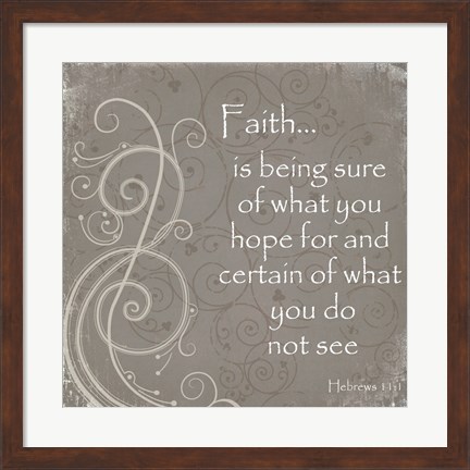 Framed Faith Quote Print
